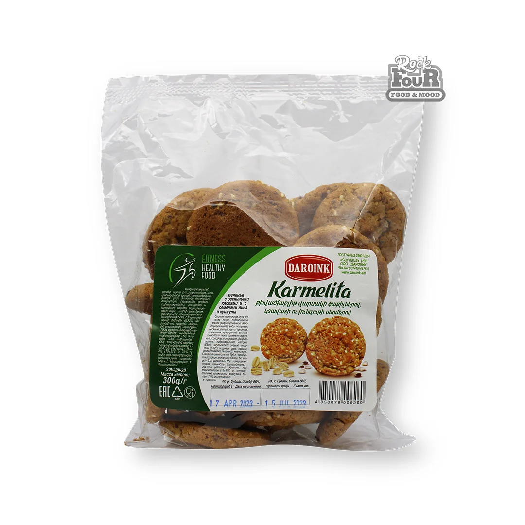Cookies with oat flakes "DAROINK" and flax and sesame seeds 300g